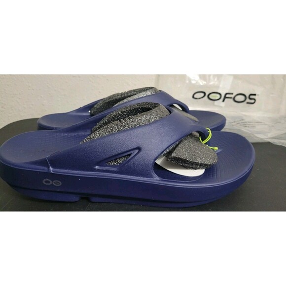 OOFOS Original Unisex Recovery Slide Sandals Navy M10 W12 EU43 NWT Style 1000 main image 8